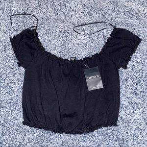 Forever 21 Black Crop Top